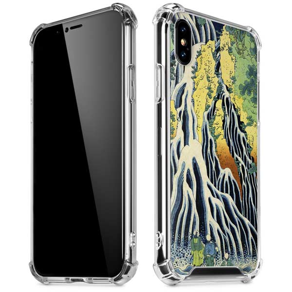 Kirifuri Falls in Kurokawa Mountain by Hokusai iPhone X/XS Clear Case