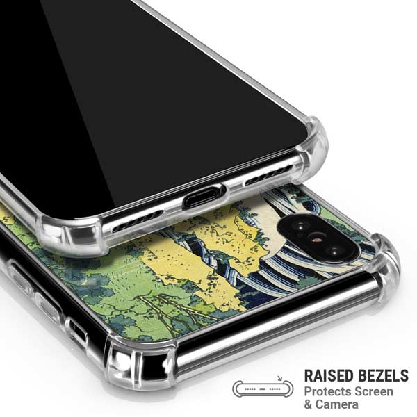 Kirifuri Falls in Kurokawa Mountain by Hokusai iPhone X/XS Clear Case