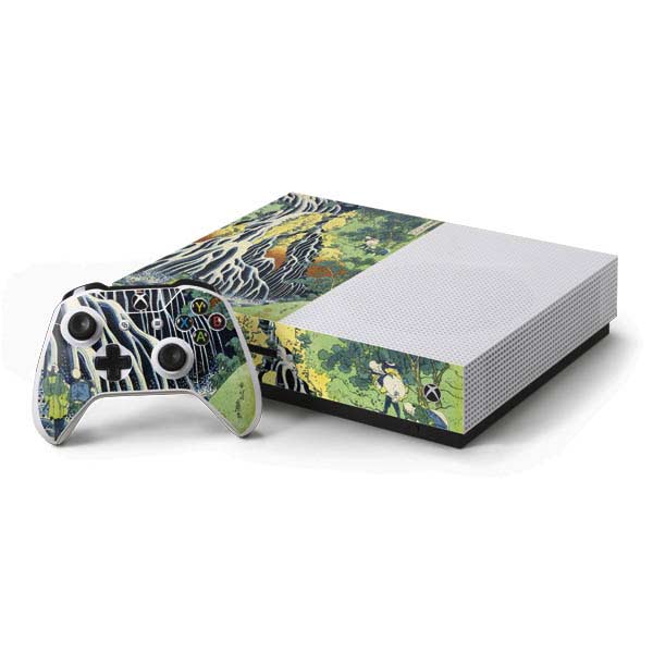 Kirifuri Falls in Kurokawa Mountain by Hokusai Xbox One Skins