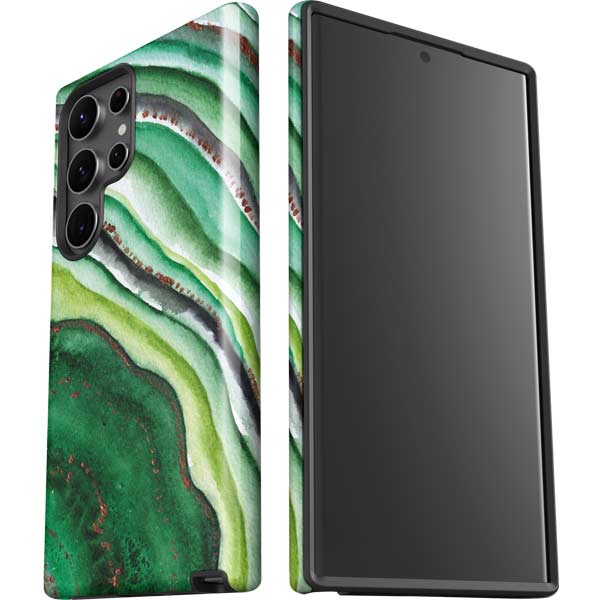 Kiwi Watercolor Geode Galaxy S23 Ultra Pro Case