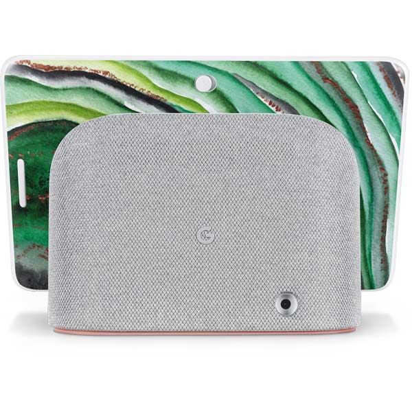 Kiwi Watercolor Geode Google Home Hub Skin