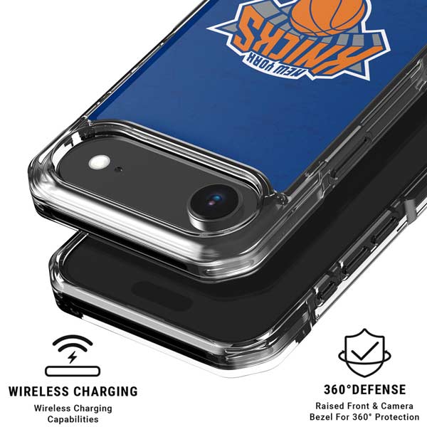 NBA New York Knicks Distressed iPhone 17 Air Clear Case
