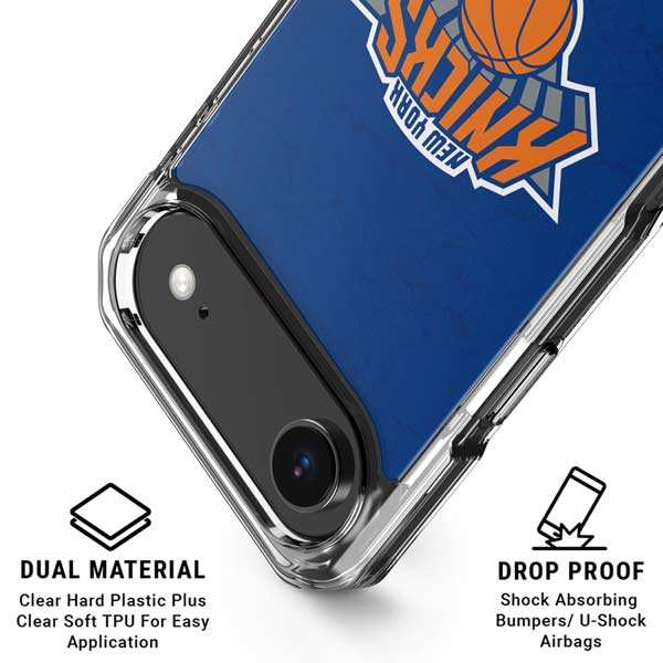 NBA New York Knicks Distressed iPhone 17 Air Clear Case