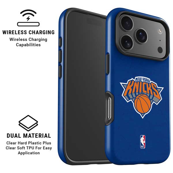NBA New York Knicks Distressed iPhone 17 Pro Max Magsafe Impact Case
