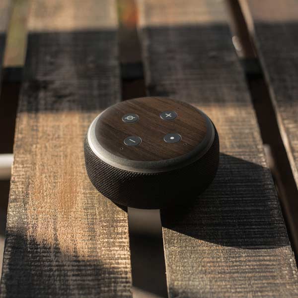 Kona Wood Amazon Echo Dot Skin