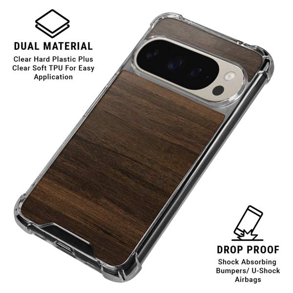 Kona Wood Pixel 9 Pro XL Clear Case