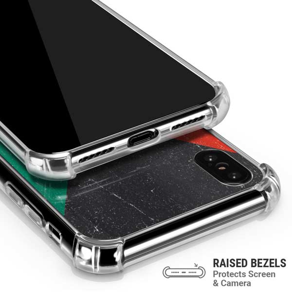Kuwait Flag Distressed iPhone X/XS Clear Case