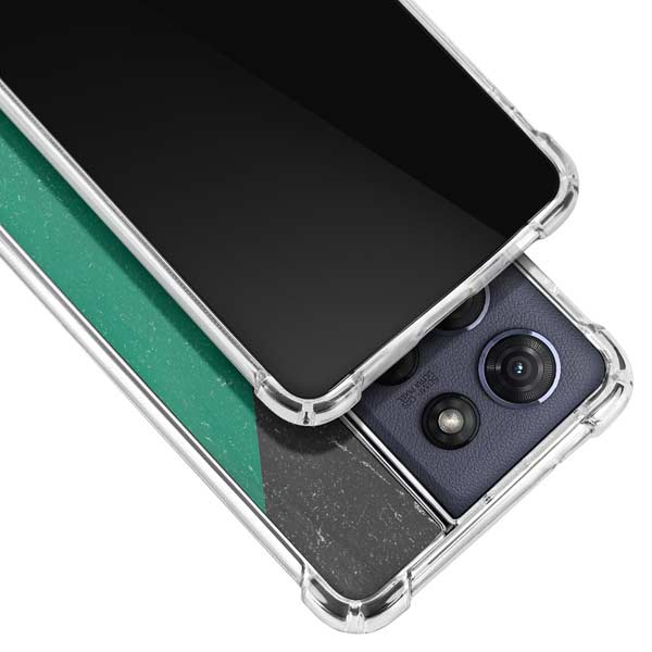 Kuwait Flag Distressed Moto G 5G (2025) Clear Case