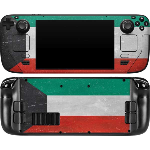 Kuwait Flag Distressed Steam Deck Handheld Gaming Computer OLED Skin ...