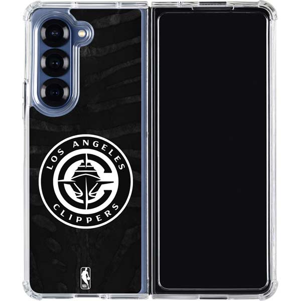 NBA LA Clippers Animal Print Galaxy Z Fold7 Clear Case