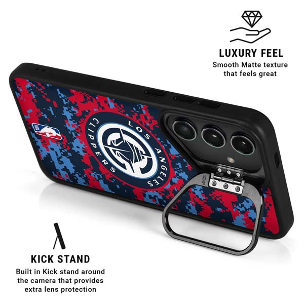 NBA LA Clippers Digi Camo Galaxy S26 Ultra Kickstand Case