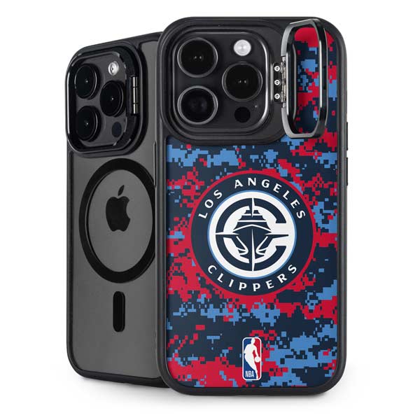 NBA LA Clippers Digi Camo iPhone 14 Pro Max Kickstand Case