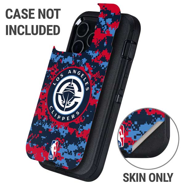 NBA LA Clippers Digi Camo Otterbox Defender iPhone Skin