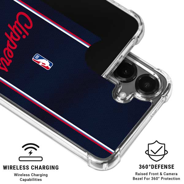 NBA LA Clippers Jersey Galaxy S26 Clear Case