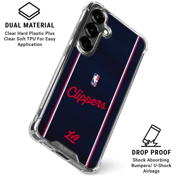 NBA LA Clippers Jersey Galaxy S26 Clear Case