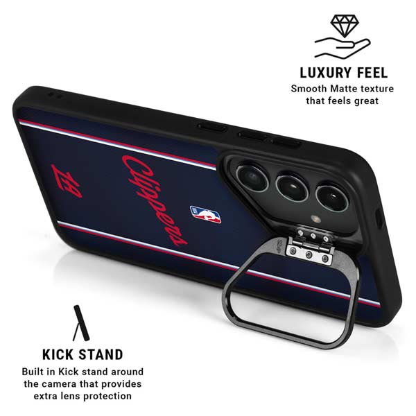 NBA LA Clippers Jersey Galaxy S26 Kickstand Case