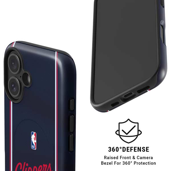 NBA LA Clippers Jersey iPhone 16 Magsafe Impact Case