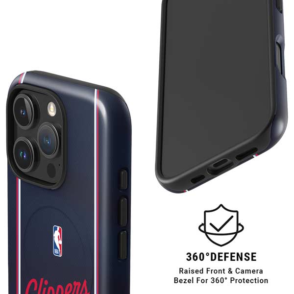 NBA LA Clippers Jersey iPhone 16 Pro Max Magsafe Impact Case