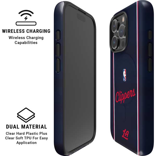 NBA LA Clippers Jersey iPhone 16 Pro Max Magsafe Impact Case