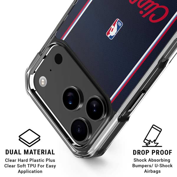 NBA LA Clippers Jersey iPhone 17 Pro Clear Case