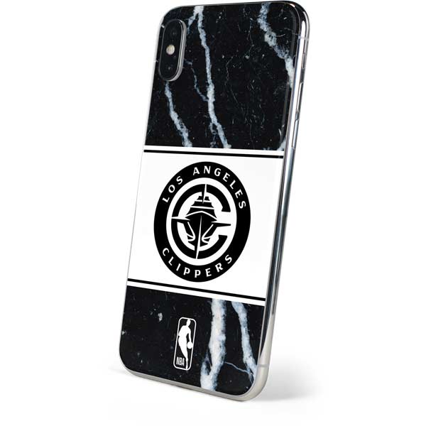 NBA LA Clippers Marble iPhone XS Skin