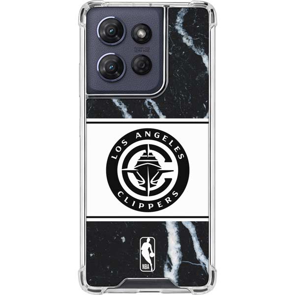 NBA LA Clippers Marble Moto G 5G (2025) Clear Case
