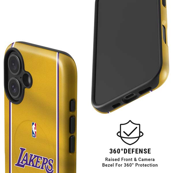 NBA Los Angeles Lakers Jersey iPhone 16 Magsafe Impact Case