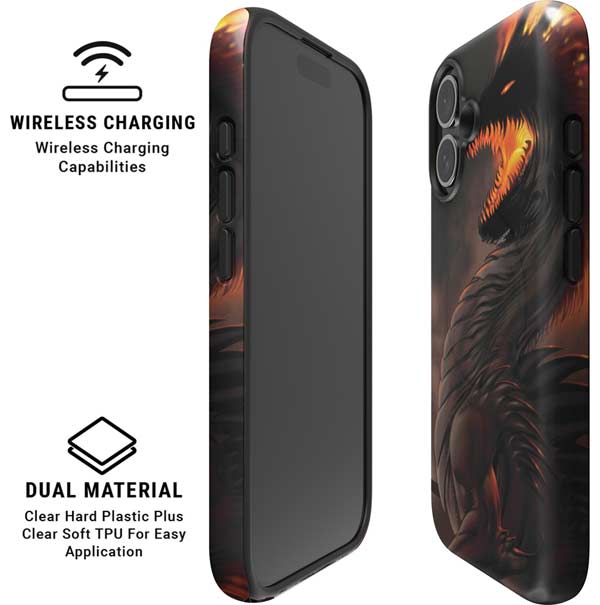 LA Williams Belial Dragon by LA Williams iPhone 16 Plus Magsafe Impact Case