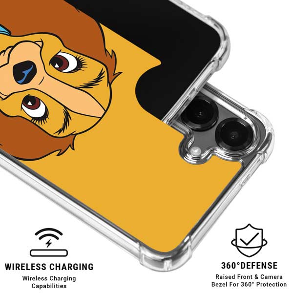 Disney Lady & The Tramp Lady Portrait Galaxy S26 Clear Case