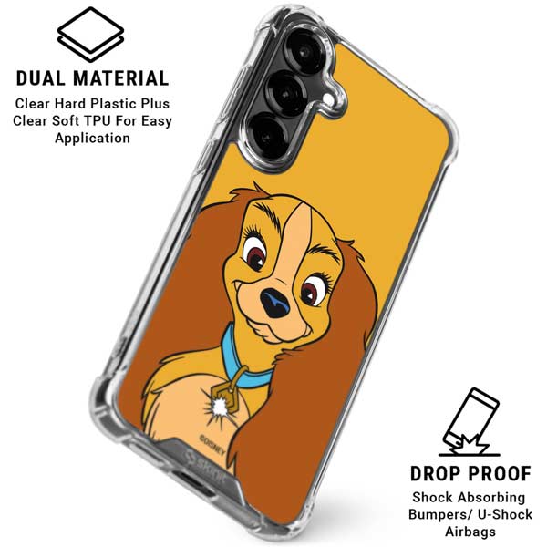 Disney Lady & The Tramp Lady Portrait Galaxy S26 Clear Case