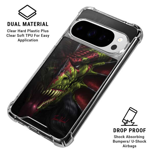 Lair of Shadows Dragon by Tom Wood Google Pixel 10 Pro XL Clear Case