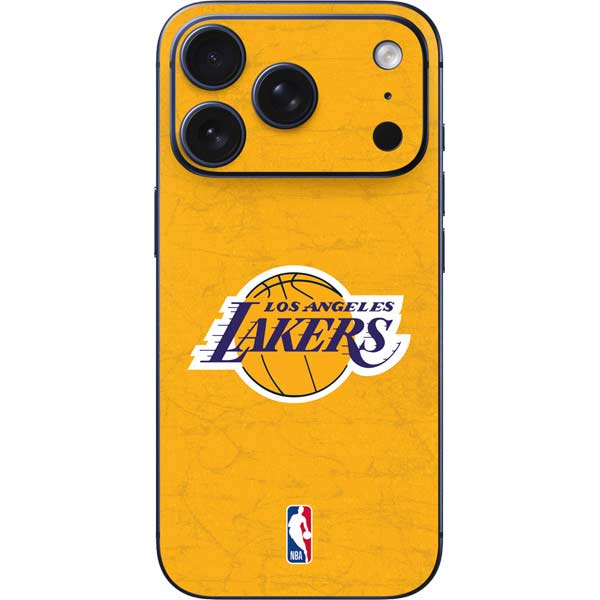 NBA Los Angeles Lakers Distressed iPhone 17 Pro Skin