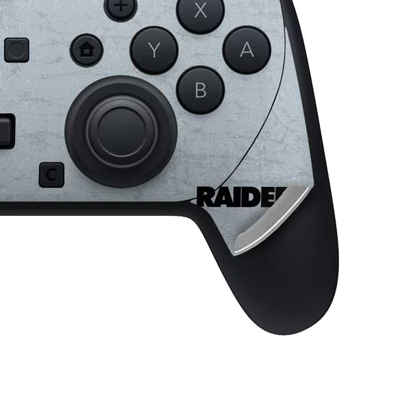 NFL Las Vegas Raiders - Alternate Distressed Nintendo Switch 2 (2025) Pro Controller Skin