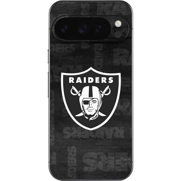NFL Las Vegas Raiders Black & White Google Pixel 10 Pro XL Skin