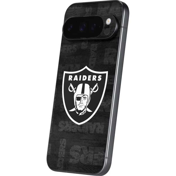 NFL Las Vegas Raiders Black & White Google Pixel 10 Pro XL Skin