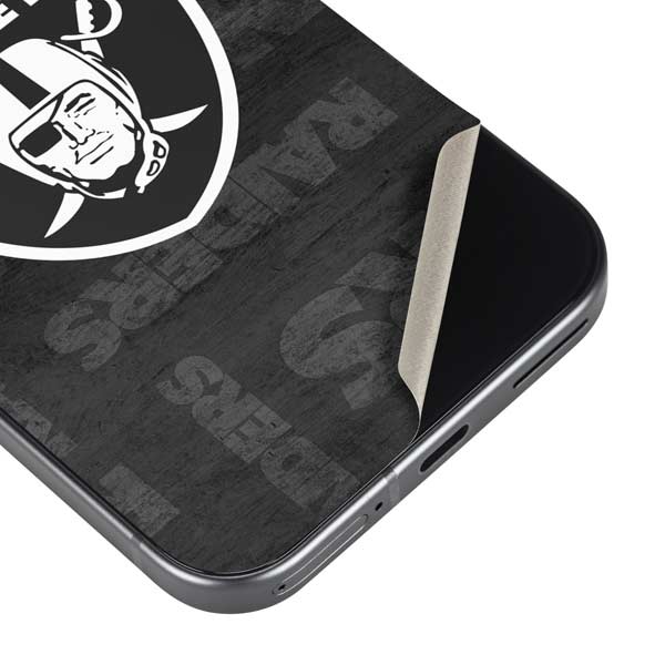 NFL Las Vegas Raiders Black & White Google Pixel 10 Pro XL Skin