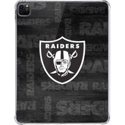 NFL Las Vegas Raiders Black & White iPad Pro 11in (2024) Clear Case
