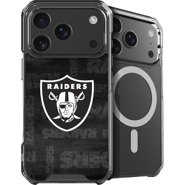 NFL Las Vegas Raiders Black & White iPhone 17 Pro MagSafe Case