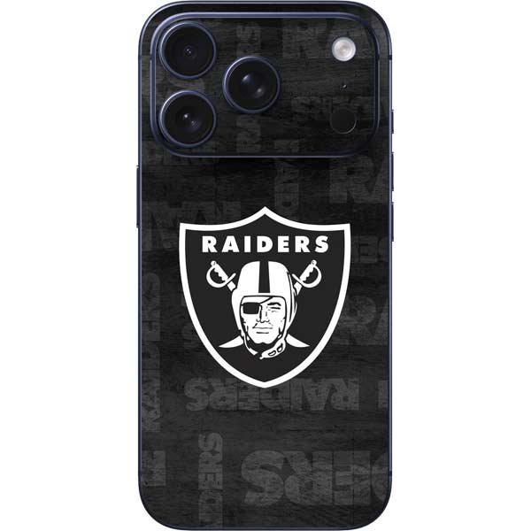 NFL Las Vegas Raiders Black & White iPhone 17 Pro Max Skin