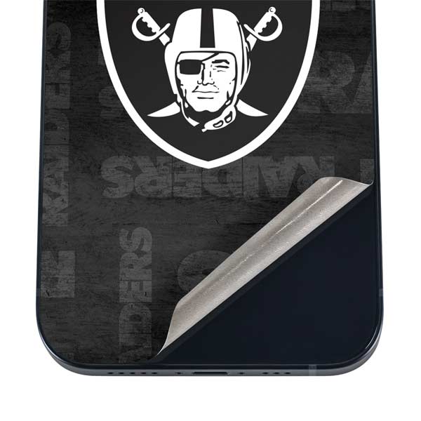 NFL Las Vegas Raiders Black & White iPhone 17 Pro Max Skin