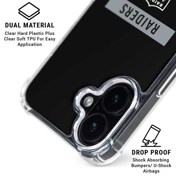 NFL Las Vegas Raiders Black Performance Series iPhone 17 MagSafe Case