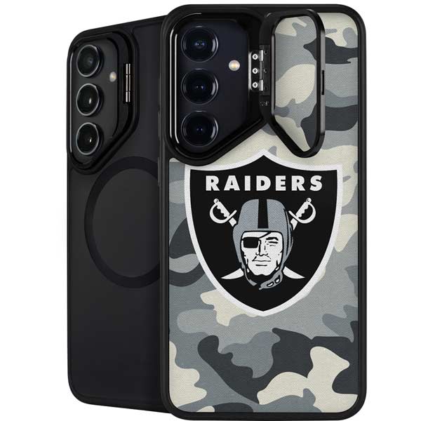 NFL Las Vegas Raiders Camo Galaxy S26 Plus Kickstand Case