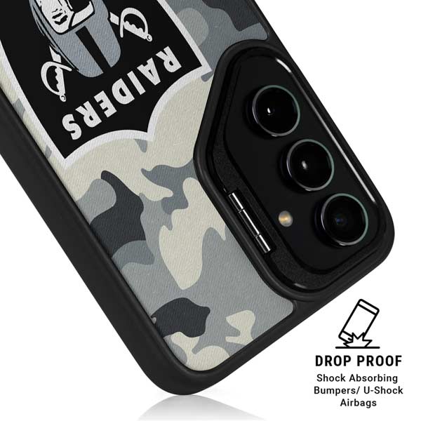 NFL Las Vegas Raiders Camo Galaxy S26 Plus Kickstand Case