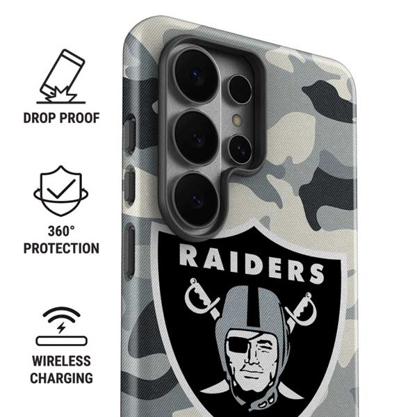 NFL Las Vegas Raiders Camo Galaxy S26 Ultra Impact Case