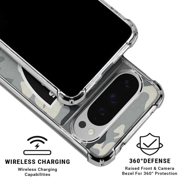 NFL Las Vegas Raiders Camo Google Pixel 10 Pro Clear Case