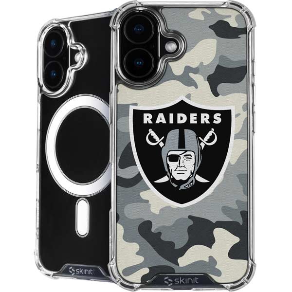 NFL Las Vegas Raiders Camo iPhone 17 MagSafe Case
