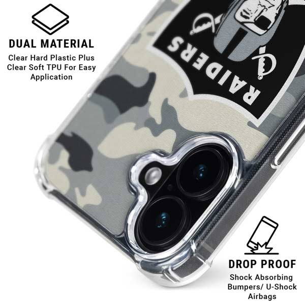 NFL Las Vegas Raiders Camo iPhone 17 MagSafe Case