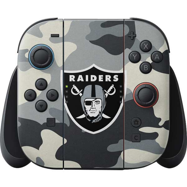 NFL Las Vegas Raiders Camo Nintendo Skins
