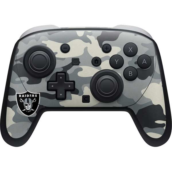 NFL Las Vegas Raiders Camo Nintendo Skins