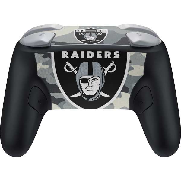 NFL Las Vegas Raiders Camo Nintendo Switch 2 (2025) Pro Controller Skin